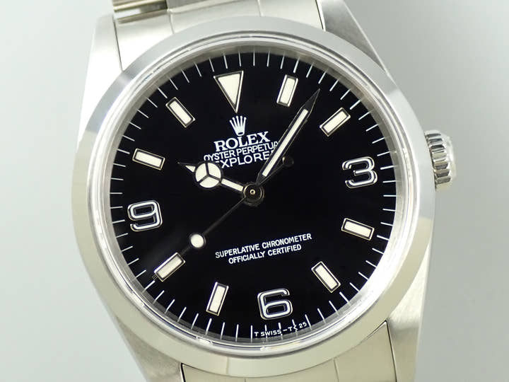 ロレックス エクスプローラーI Ref.14270 ステンレススチール ブラック文字盤