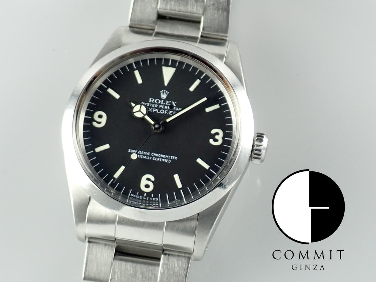 ロレックス エクスプローラーI Ref.1016 ブラック文字盤 中古 explorer-336