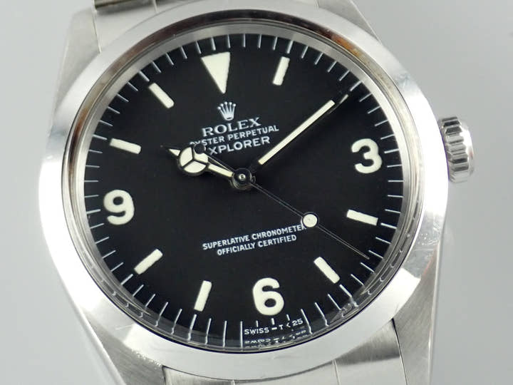 ロレックス エクスプローラーI Ref.1016 ブラック文字盤 中古 explorer-336