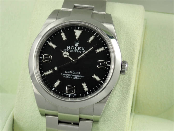 ロレックス エクスプローラー Ref.214270 ブラック文字盤 中古 explorer-337