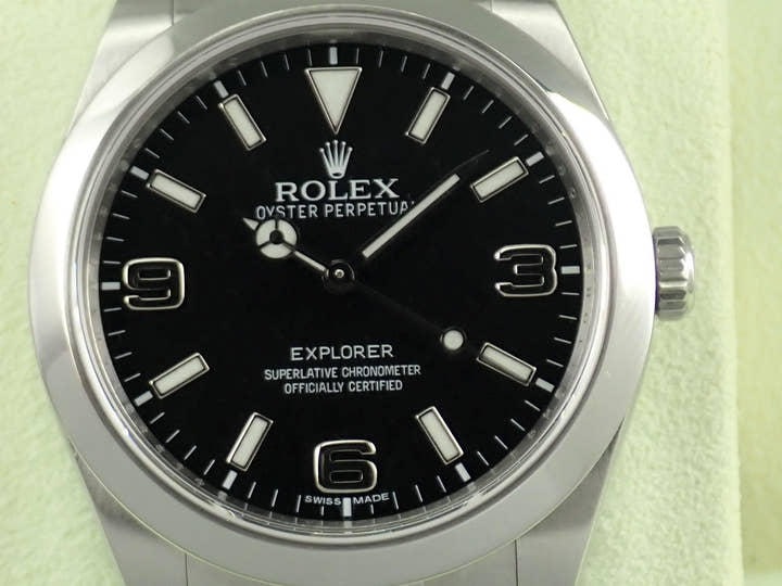 ロレックス エクスプローラー Ref.214270 ブラック文字盤 中古 explorer-337
