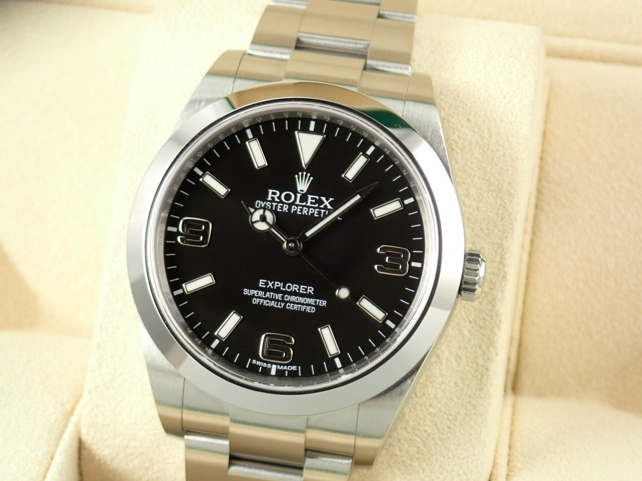 Rolex Explorer Blackout Mirrored Buckle White Tag &lt;Warranty, Box, etc.&gt;