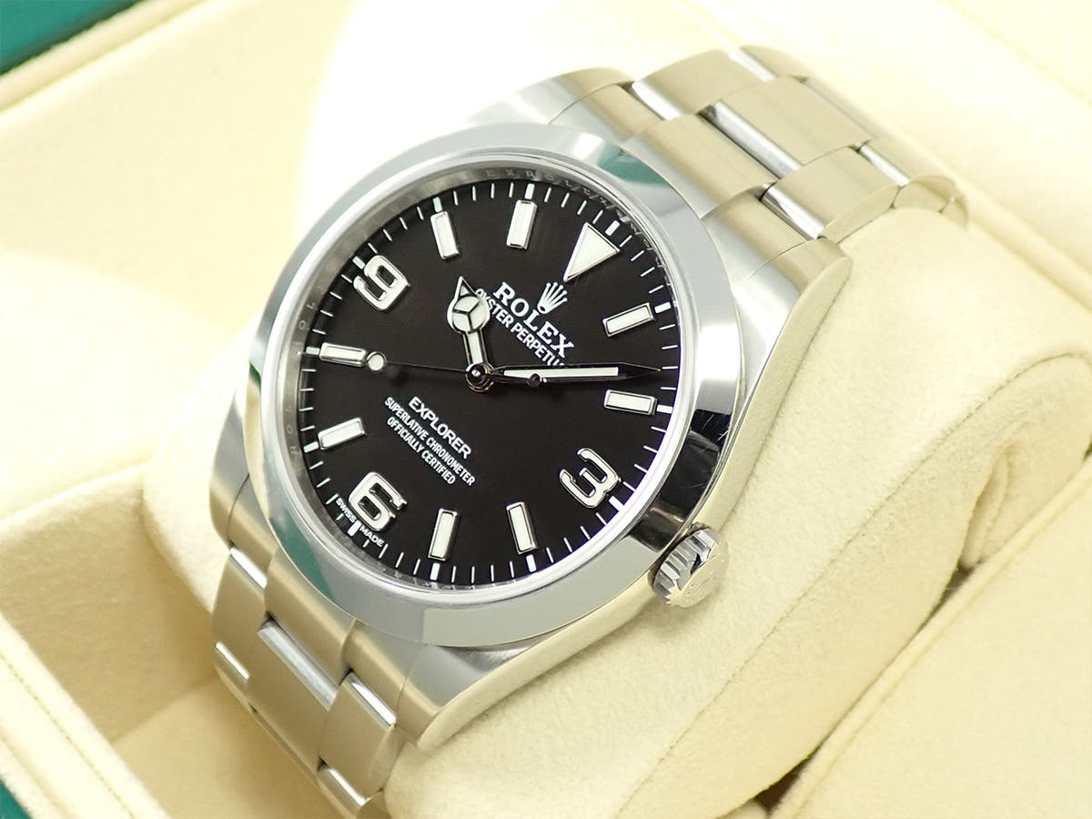 ロレックス エクスプローラーI Ref.214270 ブラック文字盤 中古 9P03JX5L