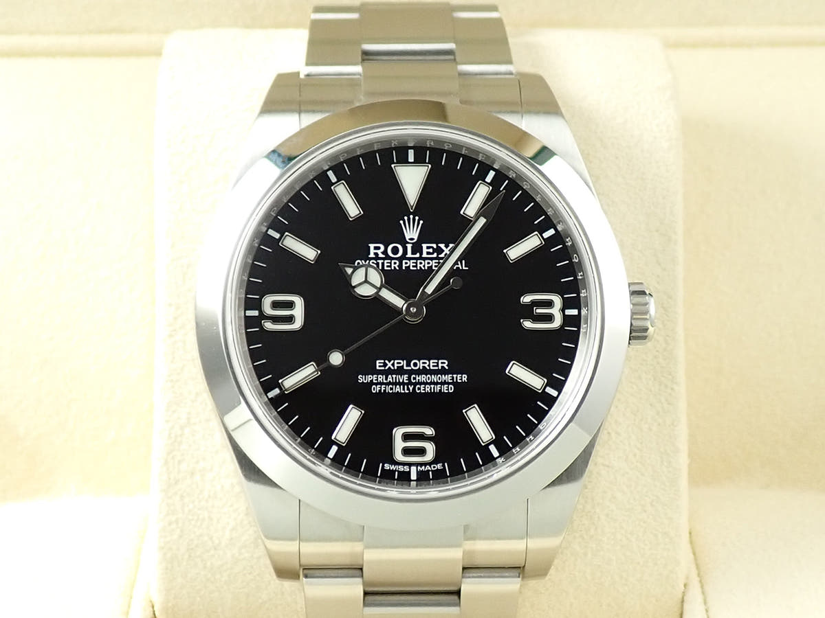 ロレックス エクスプローラーI Ref.214270 ブラック文字盤 中古 9P03JX5L