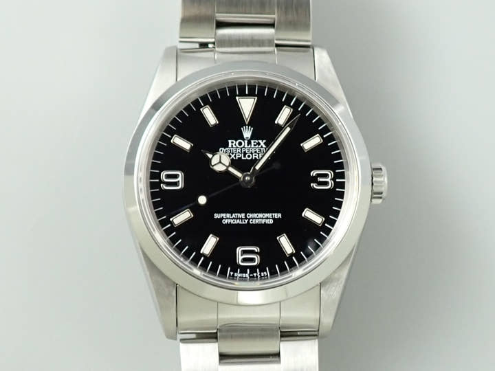 ロレックス エクスプローラーI Ref.14270 ステンレススチール ブラック文字盤