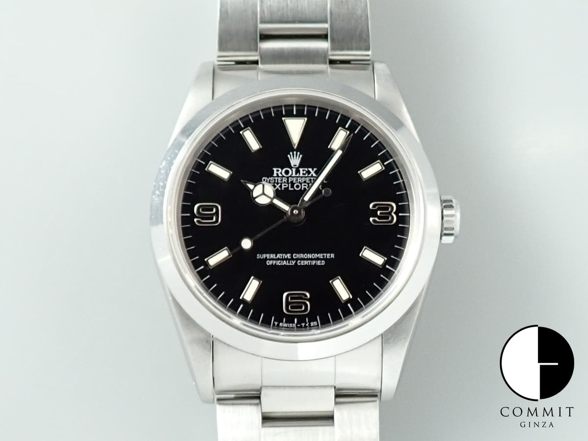 ロレックス エクスプローラーI Ref.14270 ブラック文字盤 中古 16YX40H7