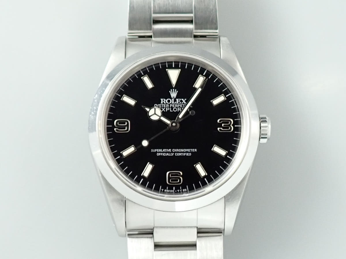 ロレックス エクスプローラーI Ref.14270 ブラック文字盤 中古 16YX40H7