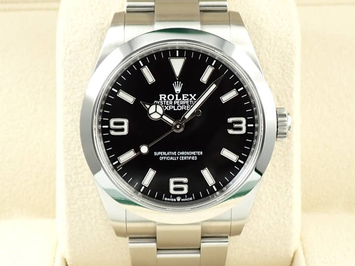 ロレックス エクスプローラー40 Ref.224270 ステンレススチール ブラック文字盤