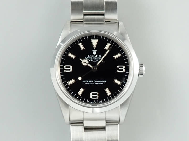 ロレックス エクスプローラーI Ref.14270 ステンレススチール ブラック文字盤