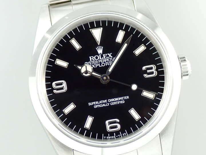 ロレックス エクスプローラーI Ref.14270 ステンレススチール ブラック文字盤