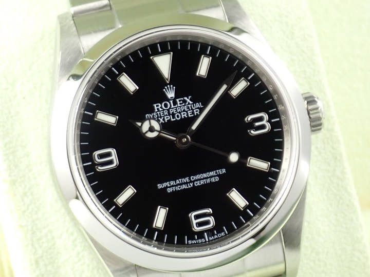 ロレックス エクスプローラーI Ref.114270 ステンレススチール ブラック文字盤