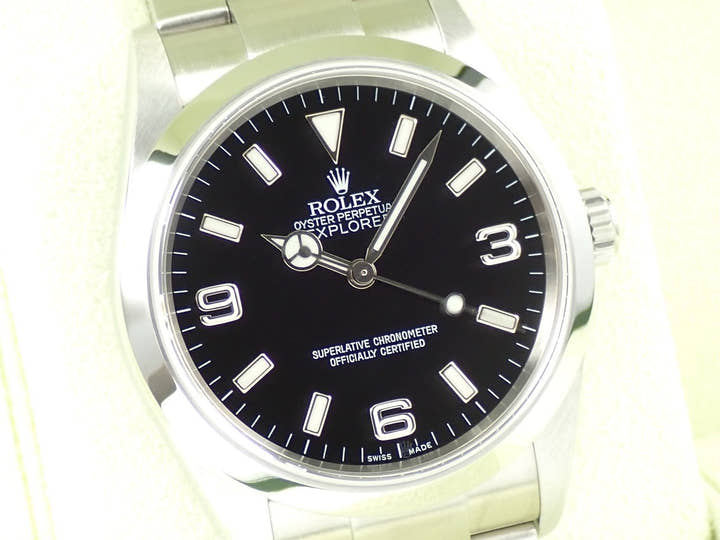 ロレックス エクスプローラーI Ref.114270 ステンレススチール ブラック文字盤