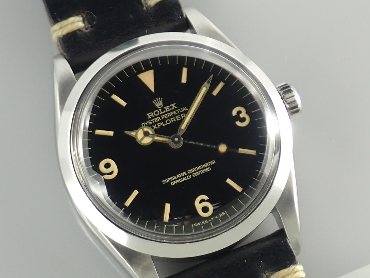 ロレックス エクスプローラーI Ref.1016 ブラック文字盤 中古 39NTQ176