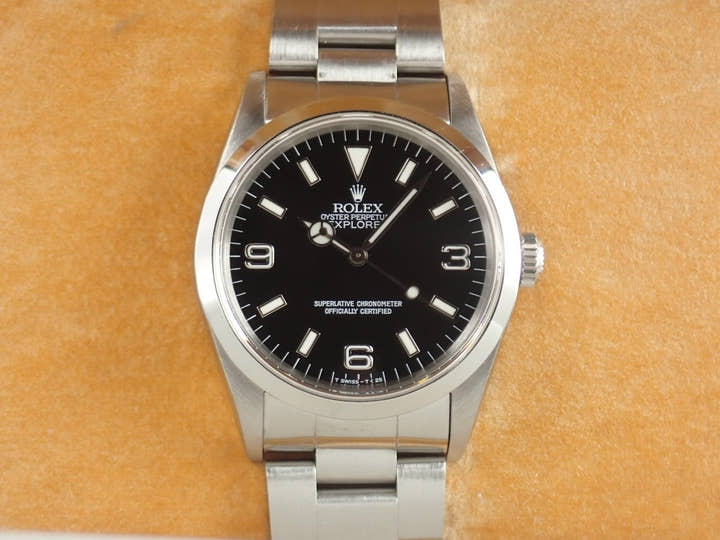 ロレックス エクスプローラーI Ref.14270 ステンレススチール ブラック文字盤