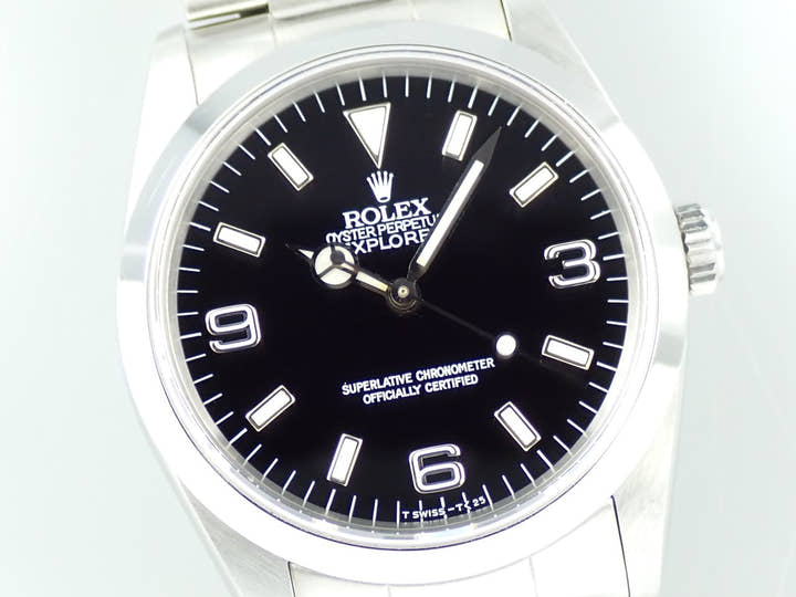 ロレックス エクスプローラーI Ref.14270 ステンレススチール ブラック文字盤