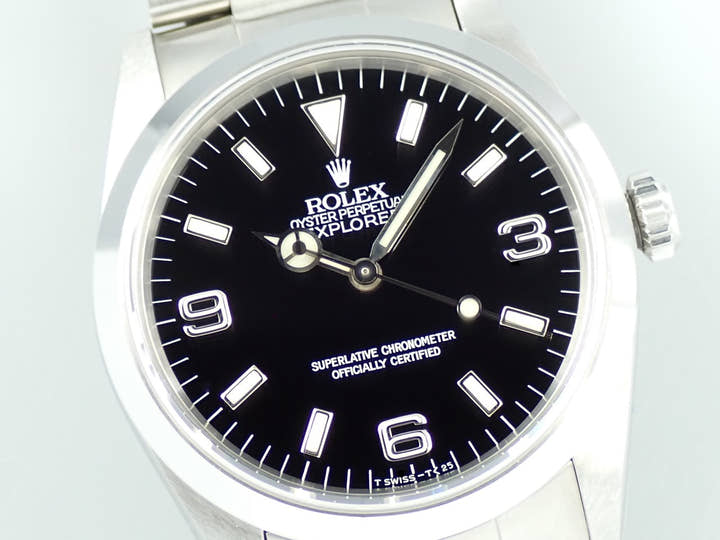 ロレックス エクスプローラーI Ref.14270 ステンレススチール ブラック文字盤