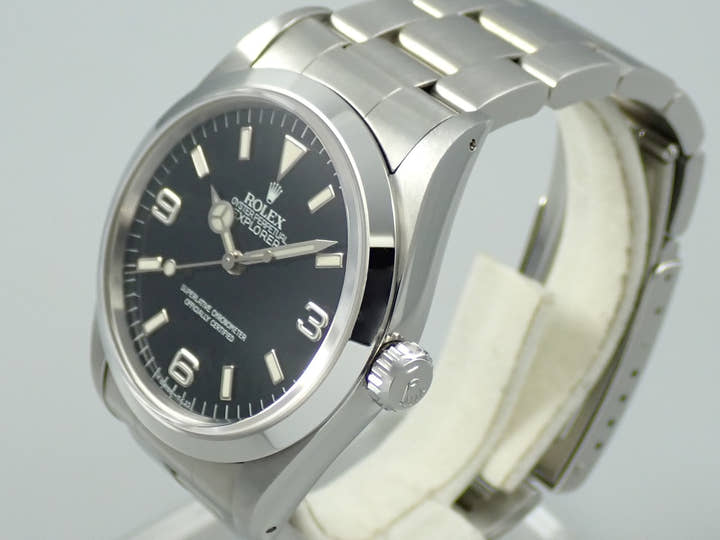 ロレックス エクスプローラーI Ref.14270 ステンレススチール ブラック文字盤