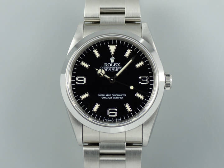 ロレックス エクスプローラーI Ref.14270 ステンレススチール ブラック文字盤