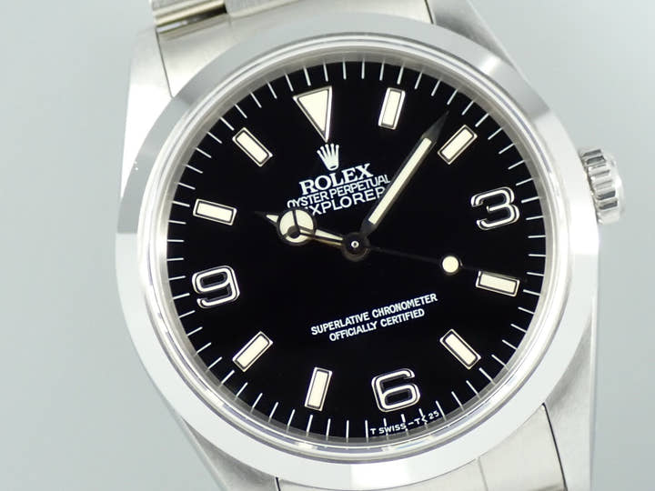 ロレックス エクスプローラーI Ref.14270 ステンレススチール ブラック文字盤