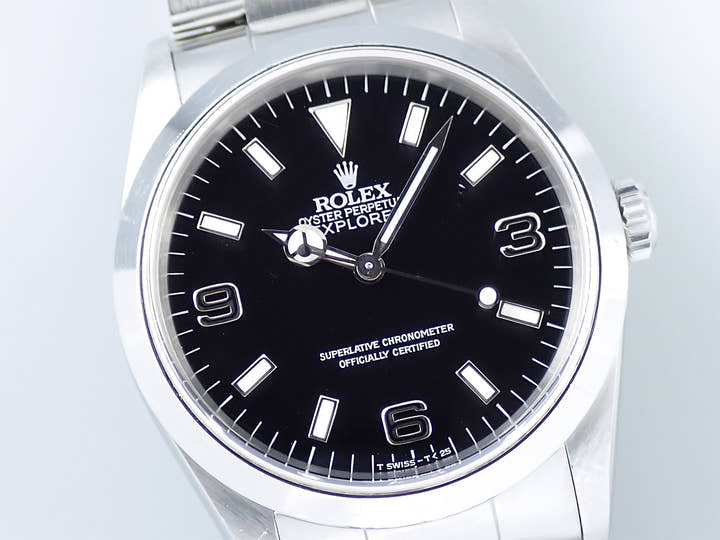 ロレックス エクスプローラーI Ref.14270 ステンレススチール ブラック文字盤