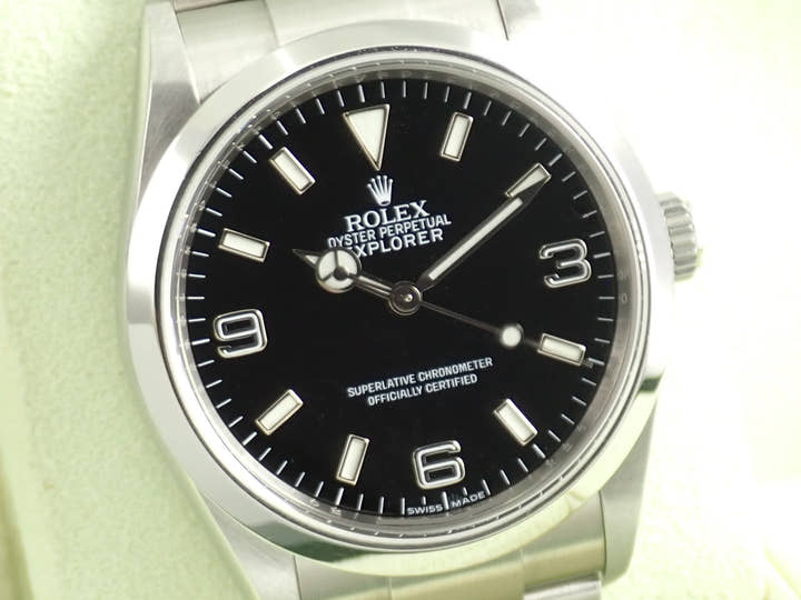 ロレックス エクスプローラーI Ref.114270 ステンレススチール ブラック文字盤
