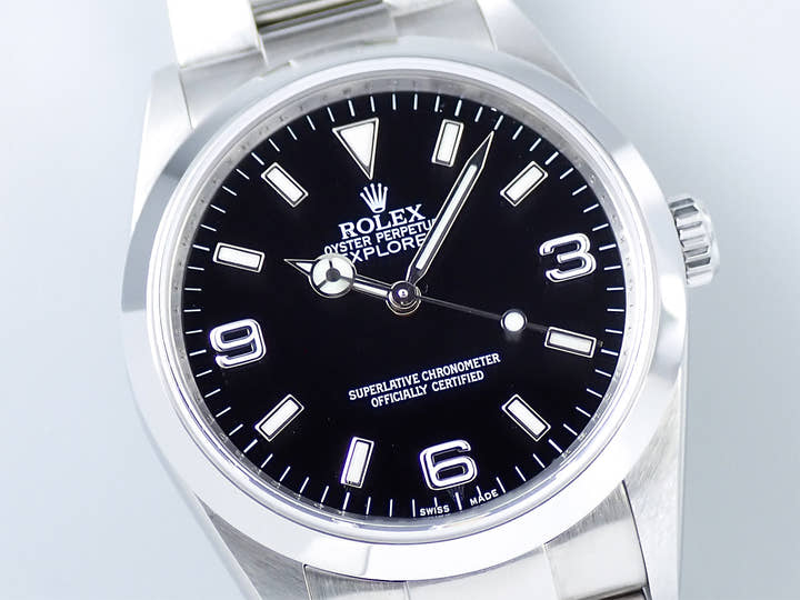 ロレックス エクスプローラーI Ref.114270 ステンレススチール ブラック文字盤