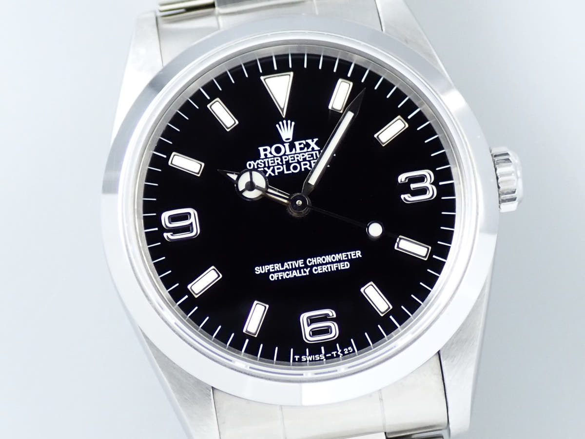 ロレックス エクスプローラーI Ref.14270 ブラック文字盤 中古 CYM4A0Z9