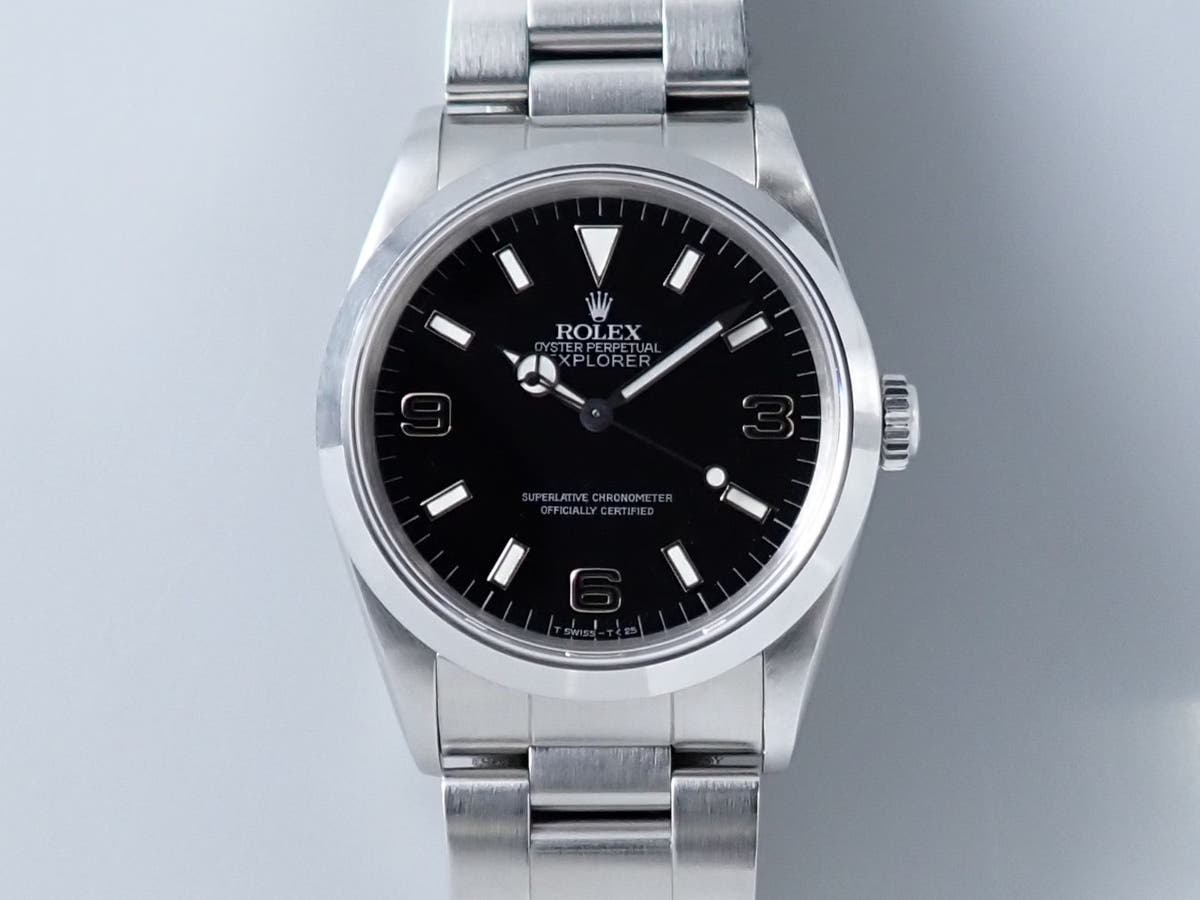 ロレックス エクスプローラーI Ref.14270 ブラック文字盤 中古 10V5SY04