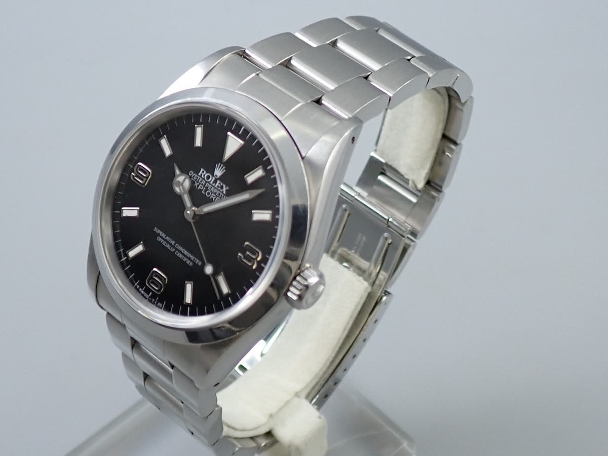 ロレックス エクスプローラーI Ref.14270 ブラック文字盤 中古 10V5SY04