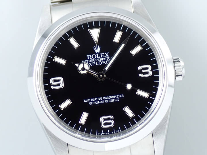 ロレックス エクスプローラーI Ref.14270 ステンレススチール ブラック文字盤
