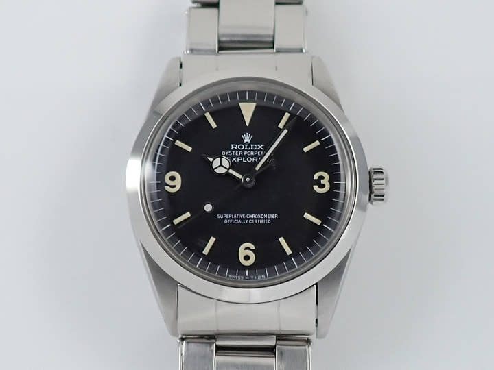 ロレックス エクスプローラーI Ref.1016 ステンレススチール ブラック文字盤