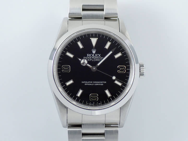 ロレックス エクスプローラーI Ref.14270 ステンレススチール ブラック文字盤
