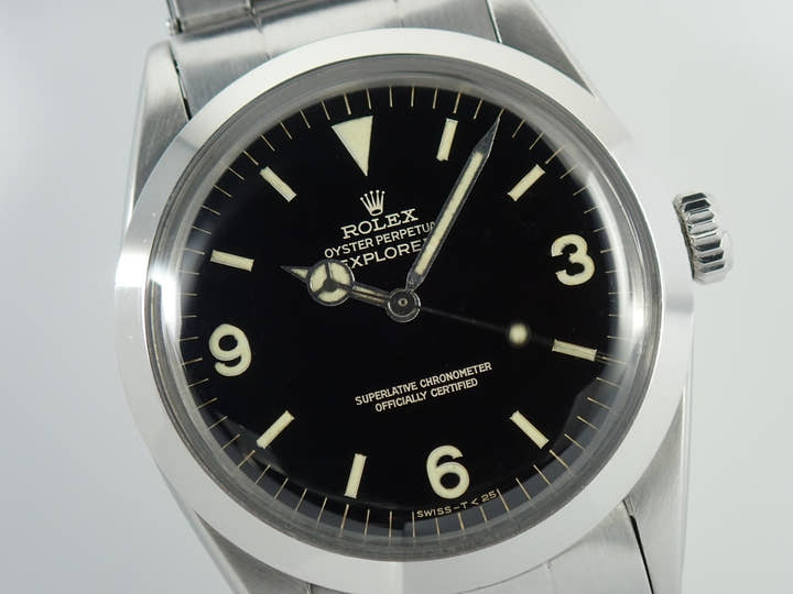ロレックス エクスプローラーI Ref.1016 ステンレススチール ブラック文字盤 中古 25FW5WZP