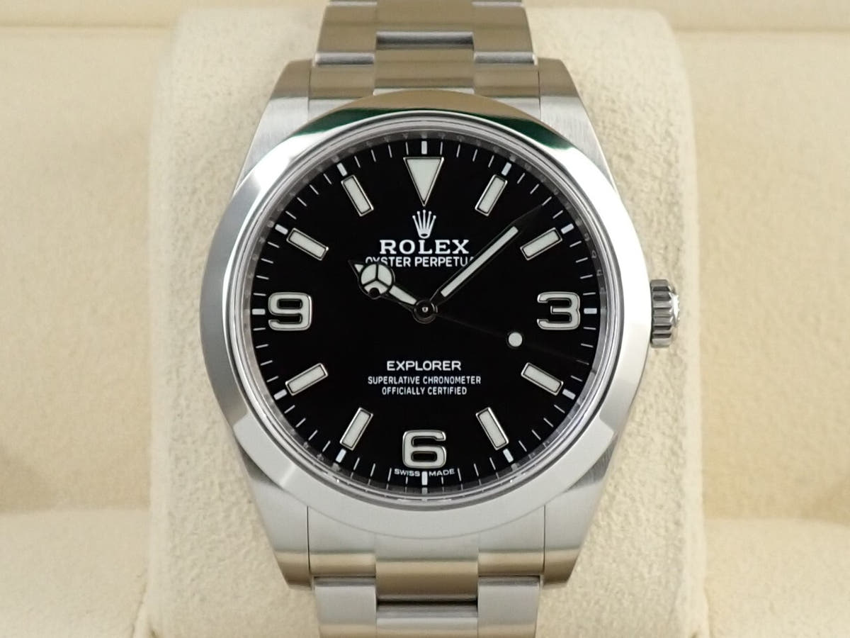 ロレックス エクスプローラーI Ref.214270 ブラック文字盤 美品 2XJL24M8