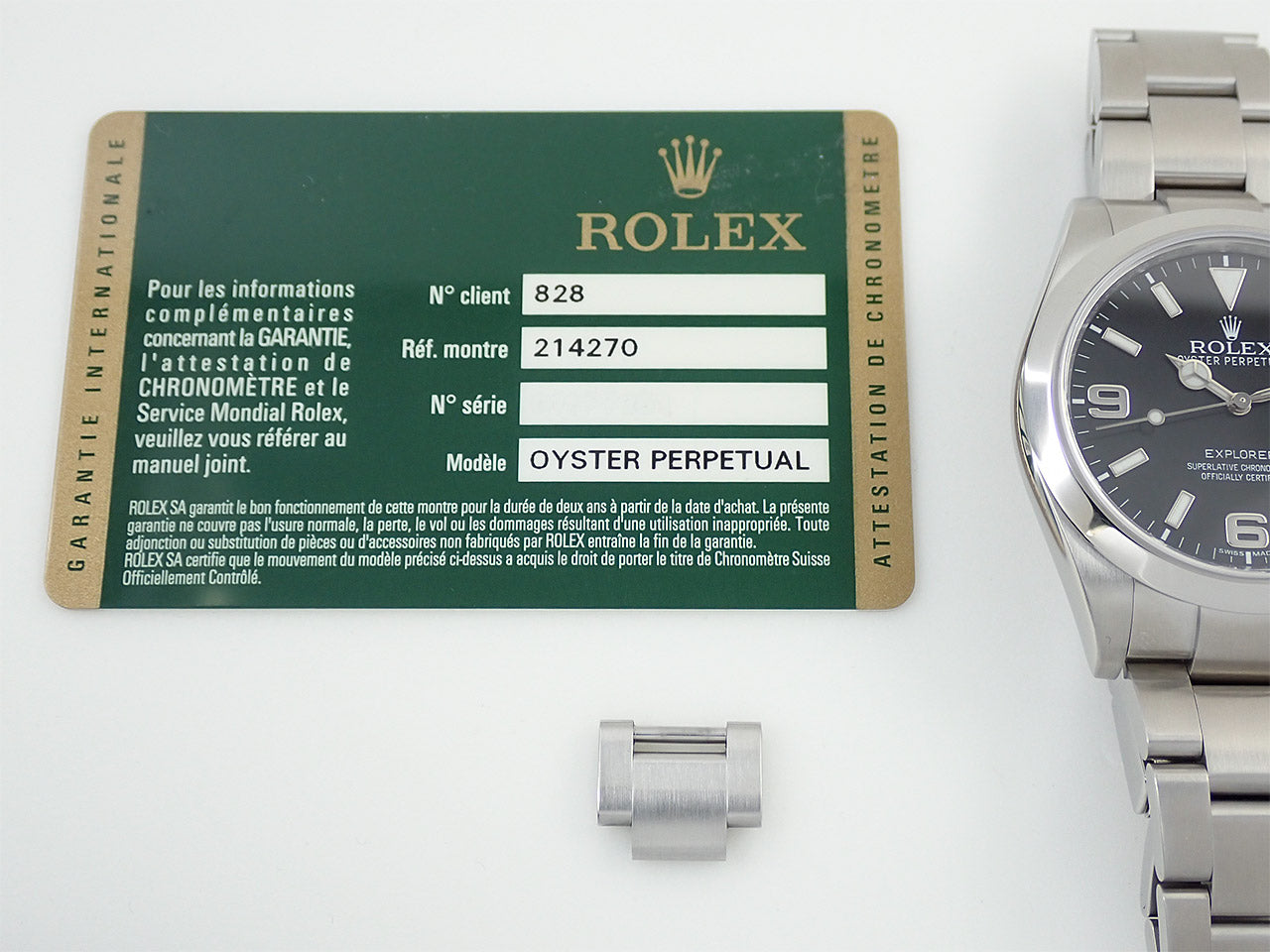 Rolex Explorer I &lt;Warranty and Others&gt;