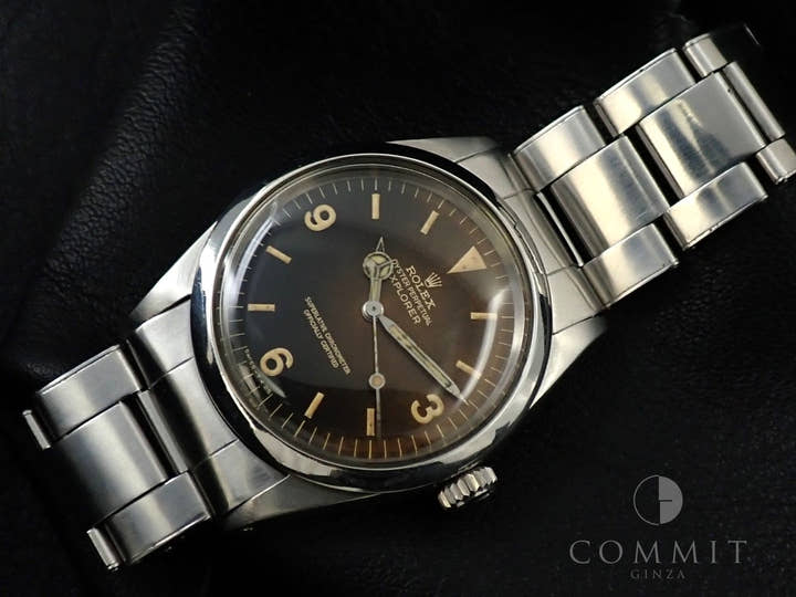 ロレックス エクスプローラーI Ref.1016M ステンレススチール トロピカル文字盤