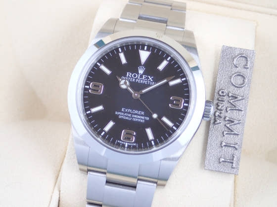 ロレックス エクスプローラー Ref.214270 ブラック文字盤 中古 explorer-3
