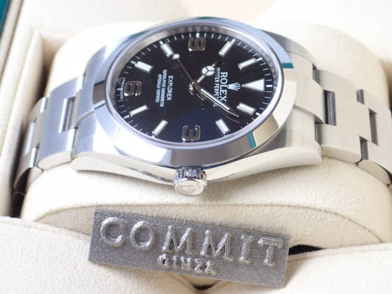ロレックス エクスプローラー Ref.214270 ブラック文字盤 中古 explorer-3