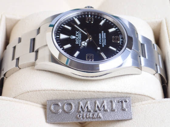 ロレックス エクスプローラー Ref.214270 ブラック文字盤 中古 explorer-3