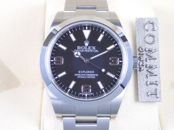 ロレックス エクスプローラー Ref.214270 ブラック文字盤 中古 explorer-3
