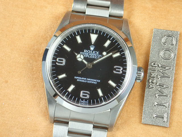 ロレックス エクスプローラーI Ref.14270 ブラック文字盤 中古 explorer-40