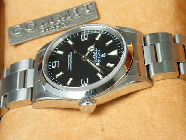 ロレックス エクスプローラーI Ref.14270 ブラック文字盤 中古 explorer-40