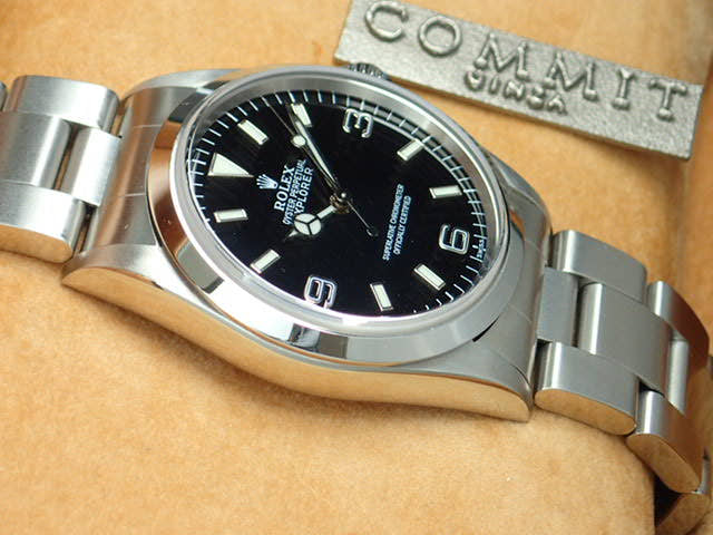 ロレックス エクスプローラーI Ref.14270 ブラック文字盤 中古 explorer-40