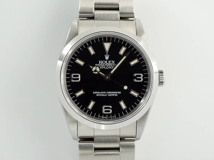 ロレックス エクスプローラーI Ref.14270 ステンレススチール ブラック文字盤