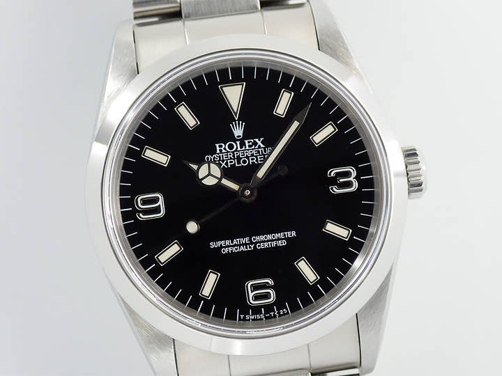 ロレックス エクスプローラーI Ref.14270 ステンレススチール ブラック文字盤