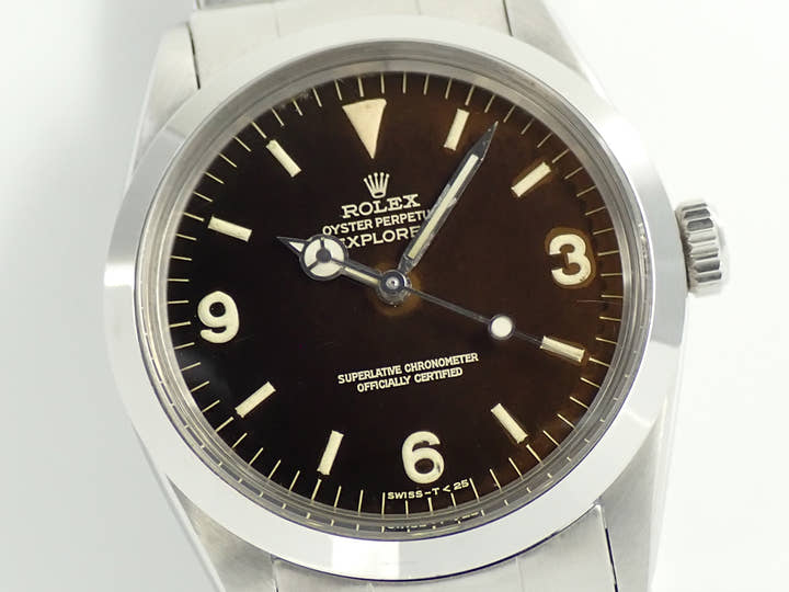 ロレックス エクスプローラーI Ref.1016 ステンレススチール ブラック文字盤