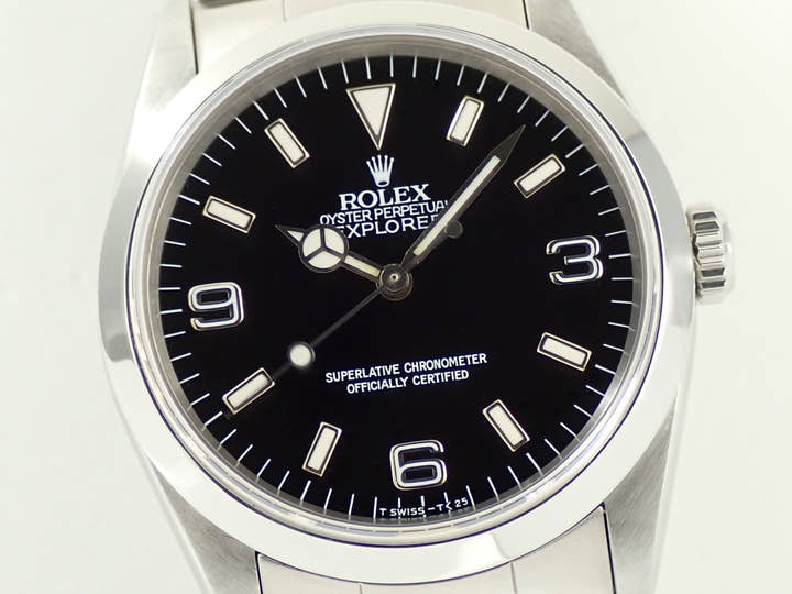 ロレックス エクスプローラーI Ref.14270 ステンレススチール ブラック文字盤