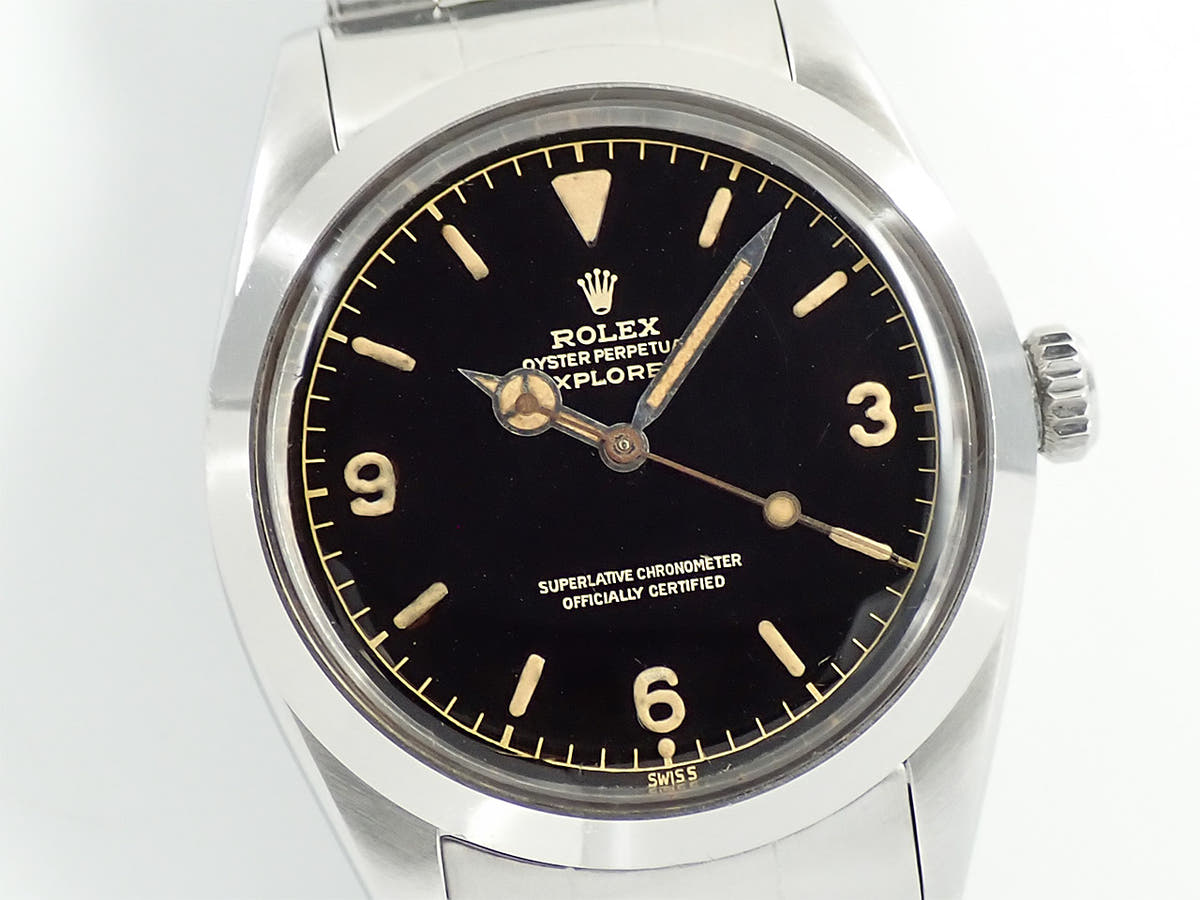 ロレックス エクスプローラーI Ref.1016 ブラック文字盤 中古 MKF07313