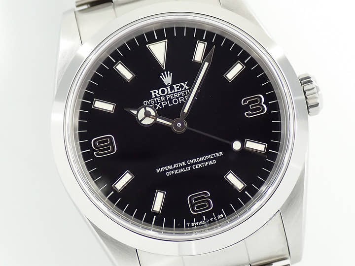 ロレックス エクスプローラーI Ref.14270 ステンレススチール ブラック文字盤