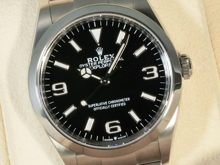 ロレックス エクスプローラー36 Ref.124270 ステンレススチール ブラック文字盤